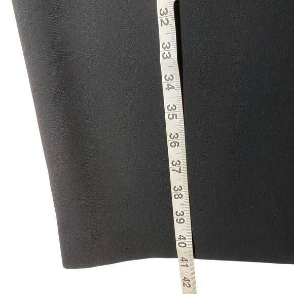 Talbots Black Sheath Dress Size 10 Black Sleeveless Belted Minimalist Career - Picture 5 of 12